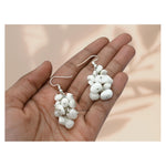 Snow Quartz Crystal Earrings