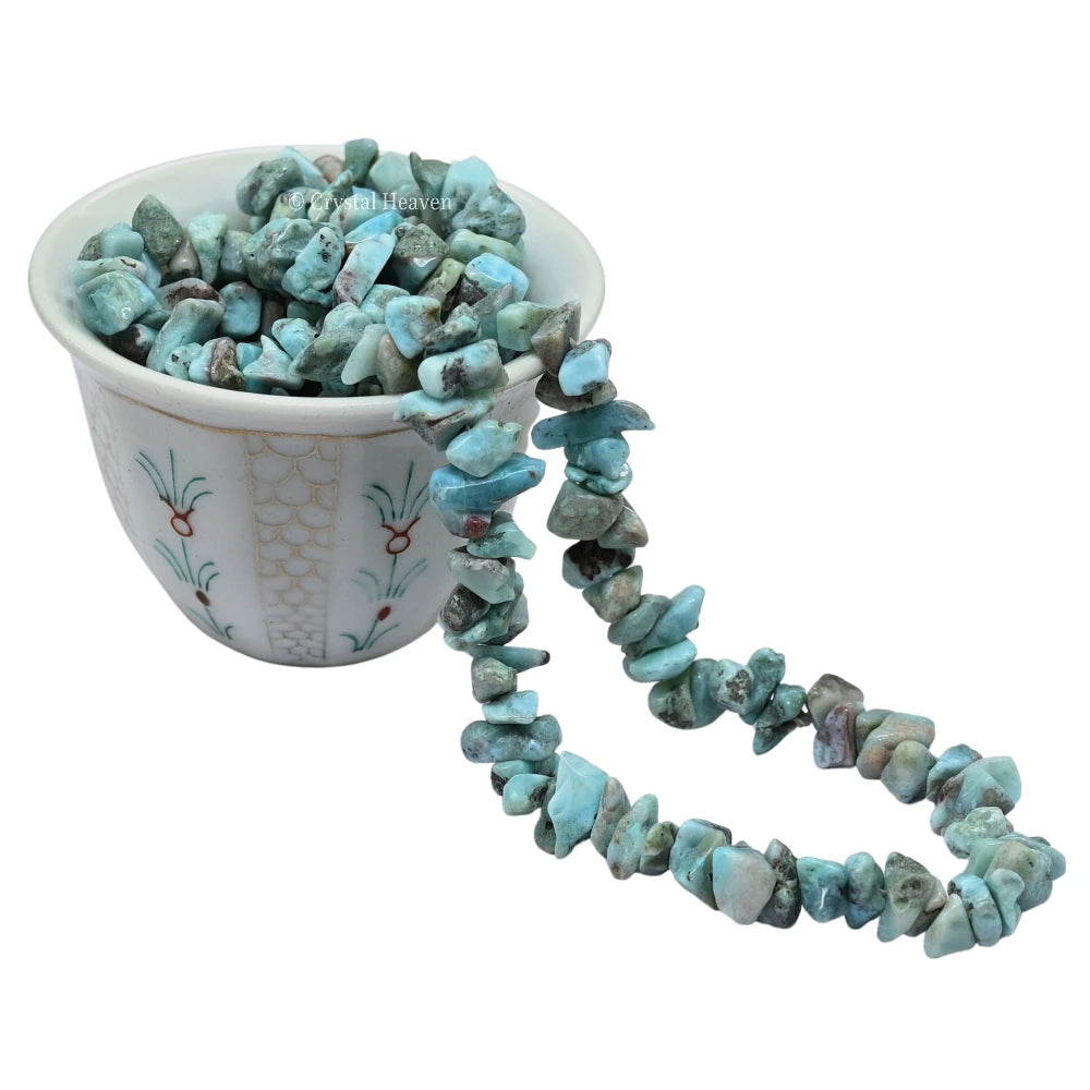 Larimar Chips - Pre Drilled