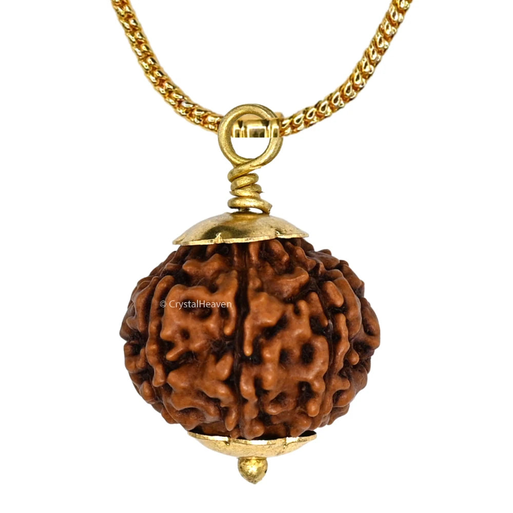 7 Mukhi Rudraksha Pendant (Gold)