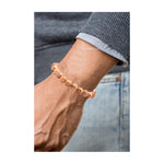 Peach Moonstone Bracelet (Elastic)
