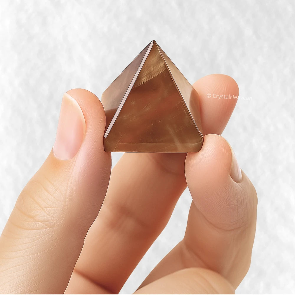 Smoky Quartz Pyramid (1 Inch)