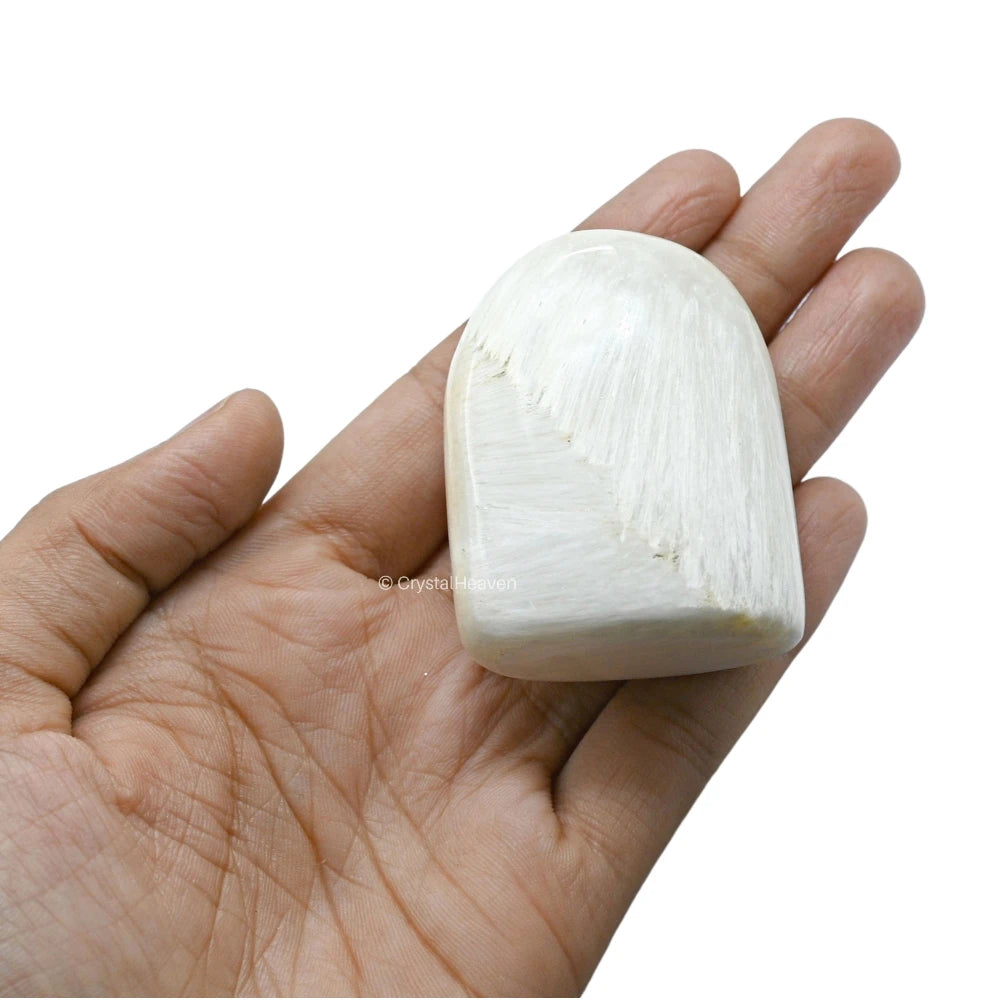 Scolecite Standing Palm Stone (Regular)