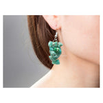 Amazonite Crystal Earrings (Silver)