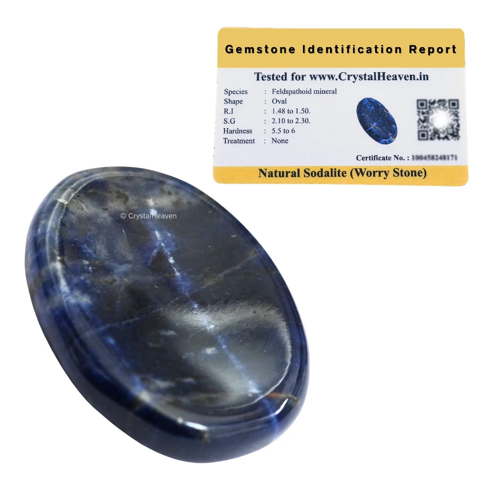 Sodalite Worry Stone
