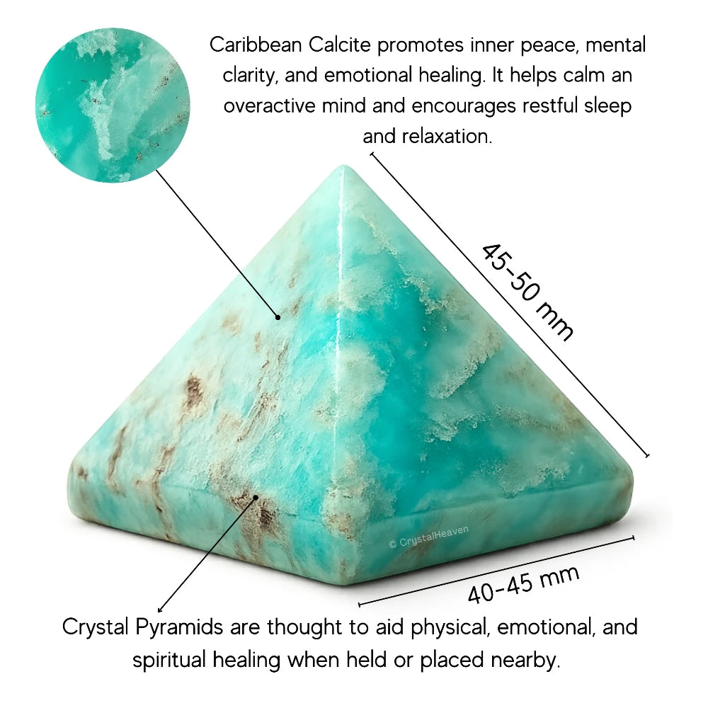 Caribbean Calcite Pyramid (2 Inch)