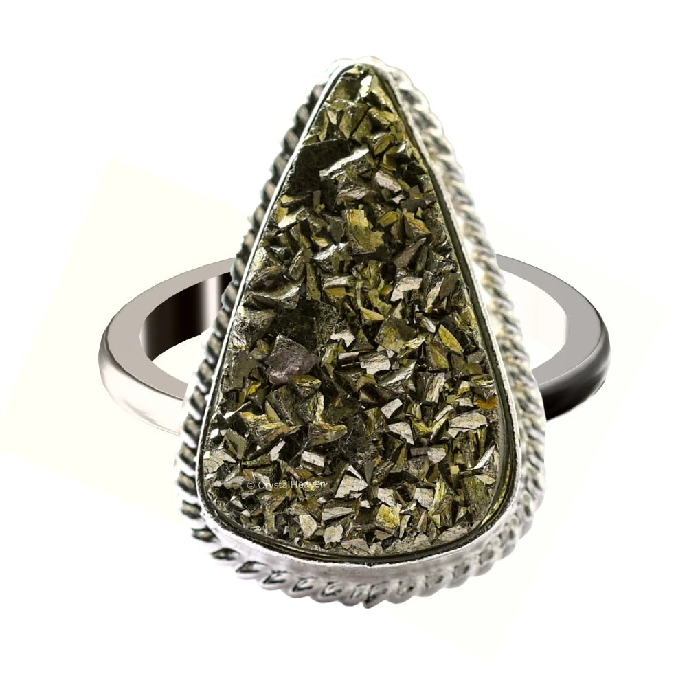 Pyrite Ring (Pear)