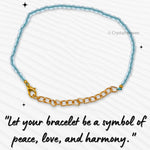Green Chalcedony Bracelets - 2mm Faceted Beads (Gold)