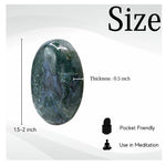 Moss Agate Palm Stone