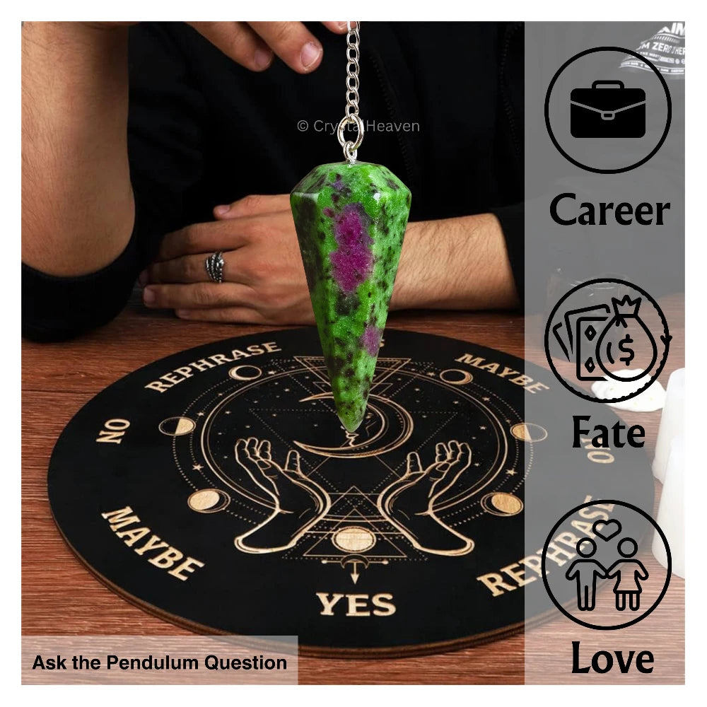 Ruby Zoisite Pendulum