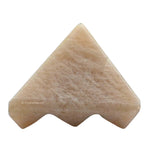 Cream Moonstone Lemurian Pyramid - Under 9 Pyramid Plate