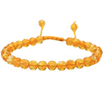 Citrine Onyx Healing Crystal Bracelets - 6mm Beads (Adjustable)