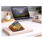 7 Chakra Orgone Pyramid (OM Flower Of Life)