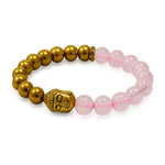 Love and Money Bracelet with Buddha Charm (Gold)
