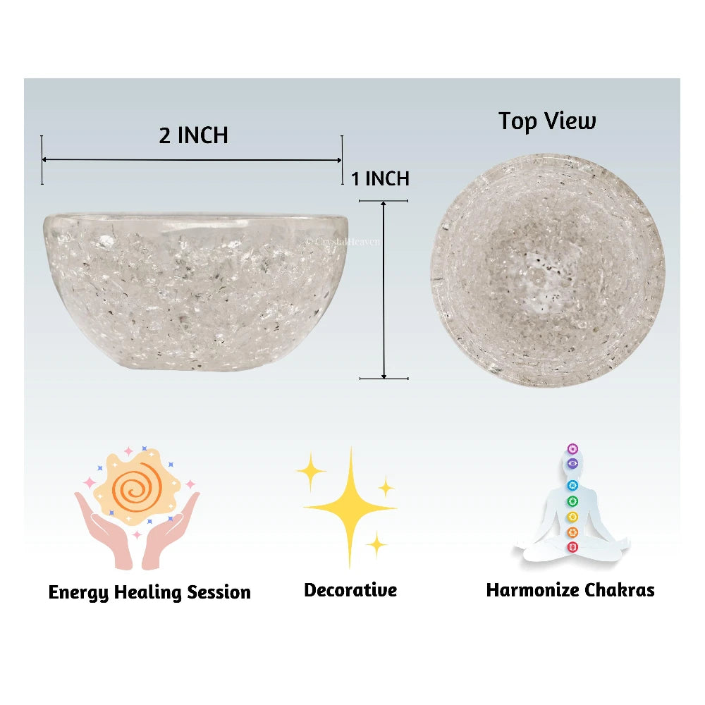 Clear Quartz Orgone Bowl (2 Inch)