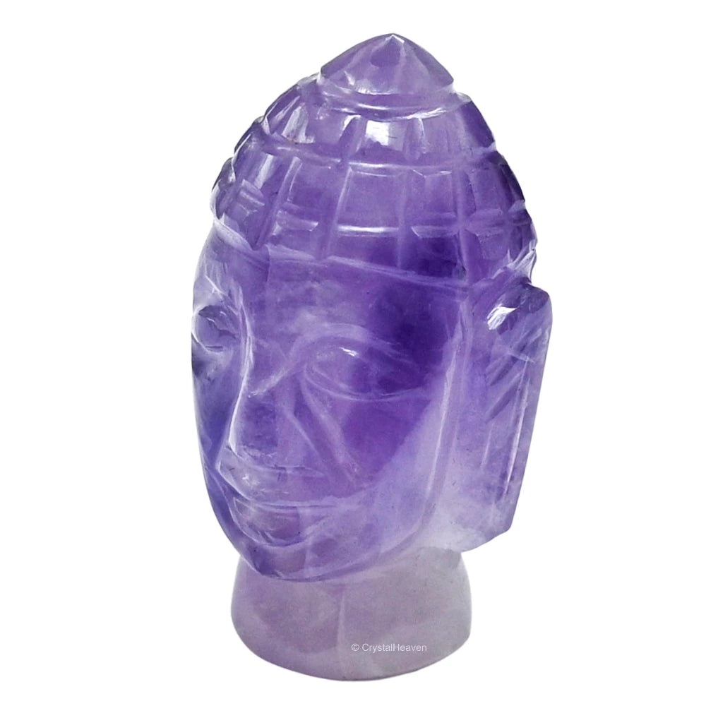 Amethyst Buddha Head