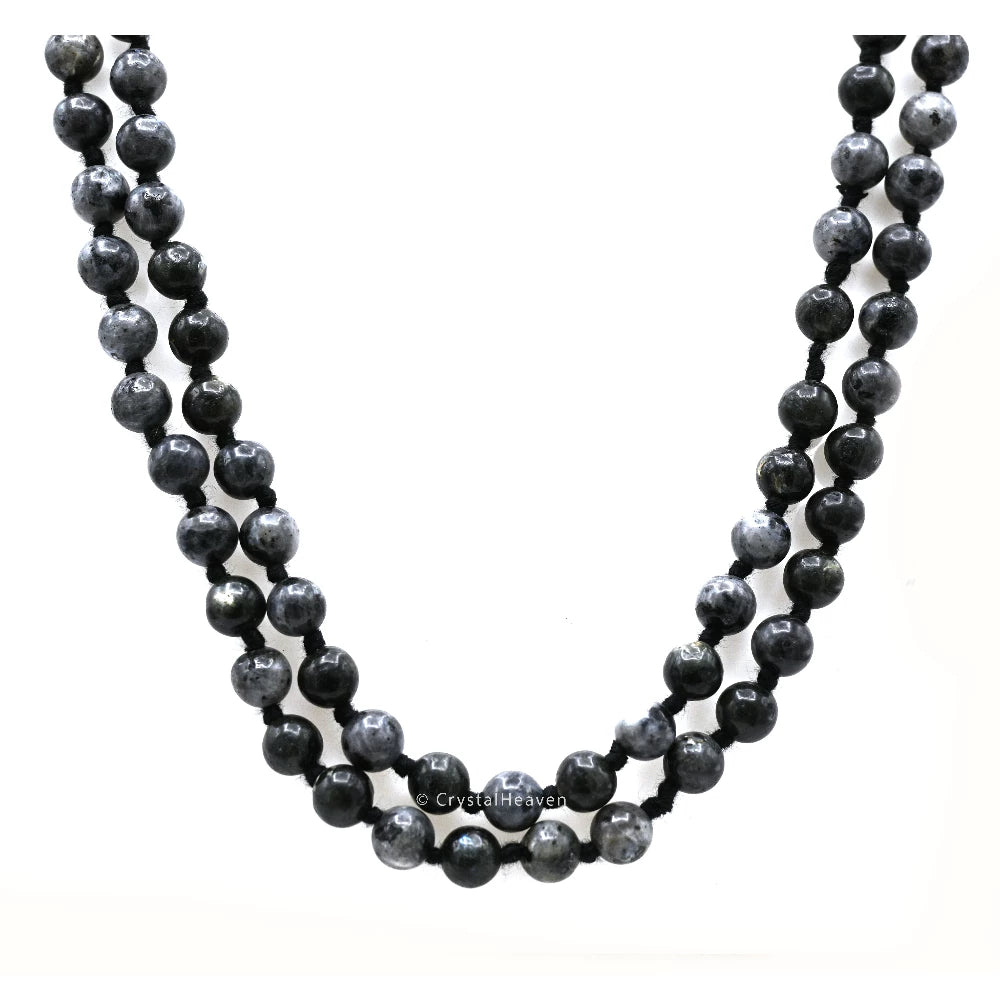 Larvikite Japa Mala (Hand Knotted)