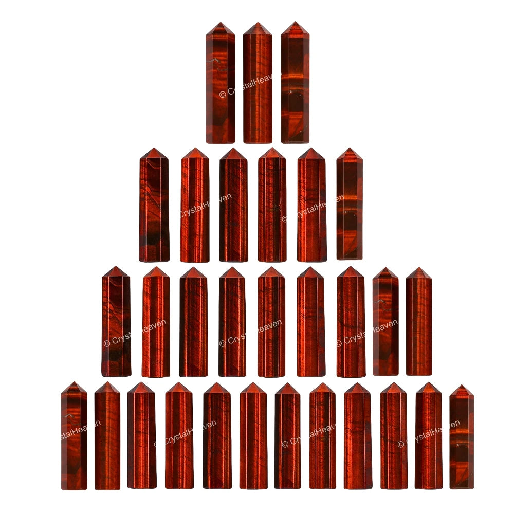 Red Tiger Eye Pencil Points (Set of 10)