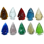 Mix Color Glass Arrowhead - 1" to 1.5" (10 Pieces)