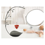Carnelian Necklace - Raw Triangle Crystal (Silver)