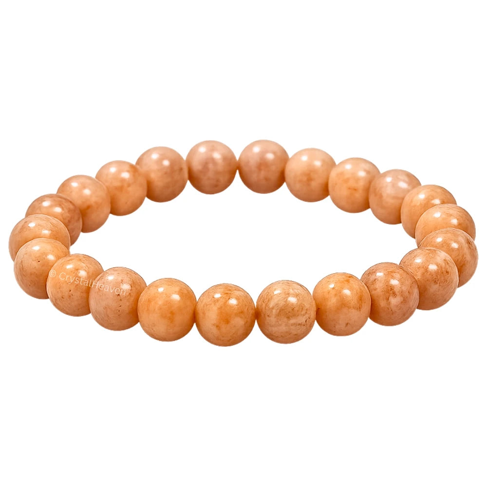 Peach Moonstone Bracelet (Elastic)