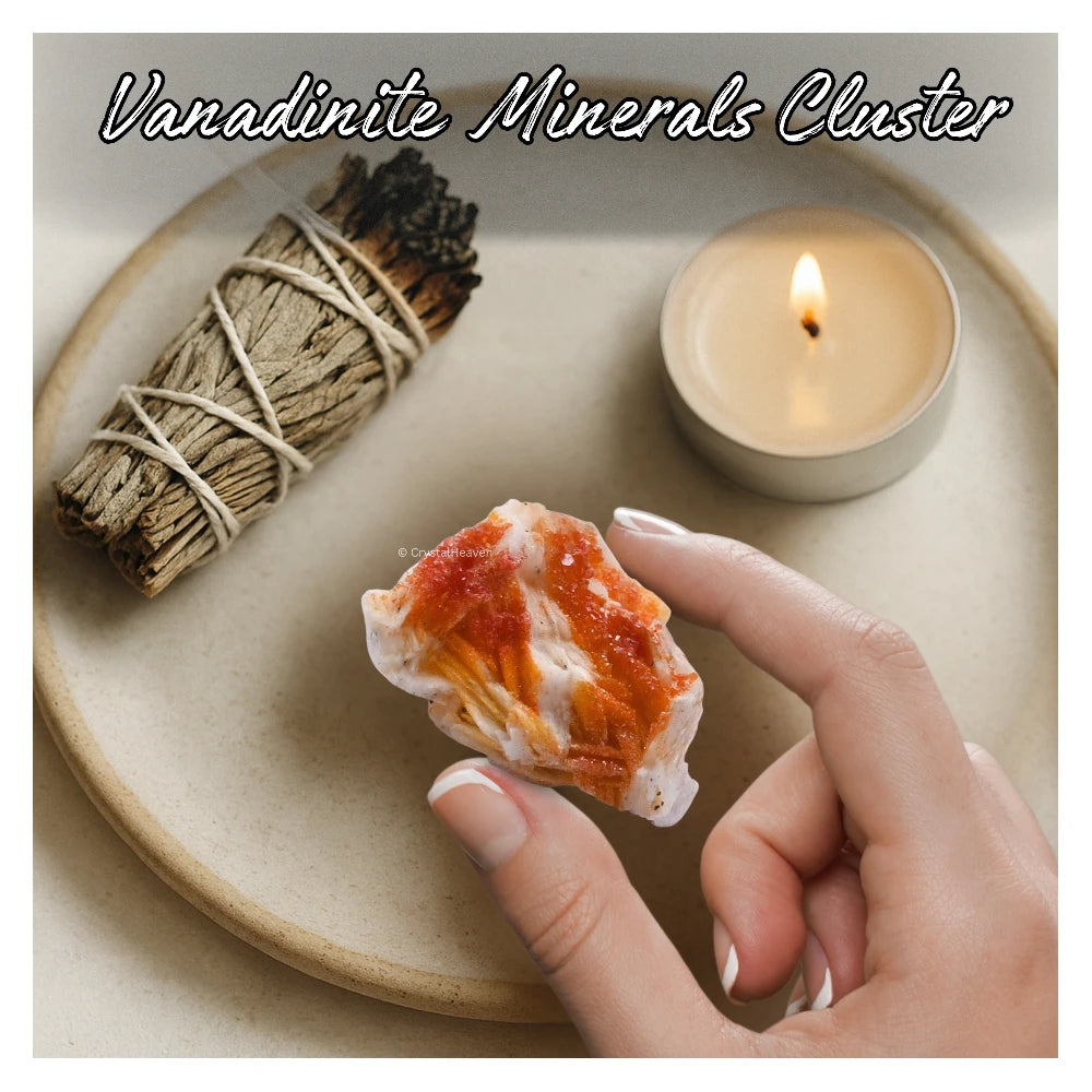 Raw Vanadinite Crystal Mineral Specimen (Medium)