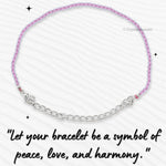 Rose Quartz Bracelets - 2mm Faceted Beads (Silver)