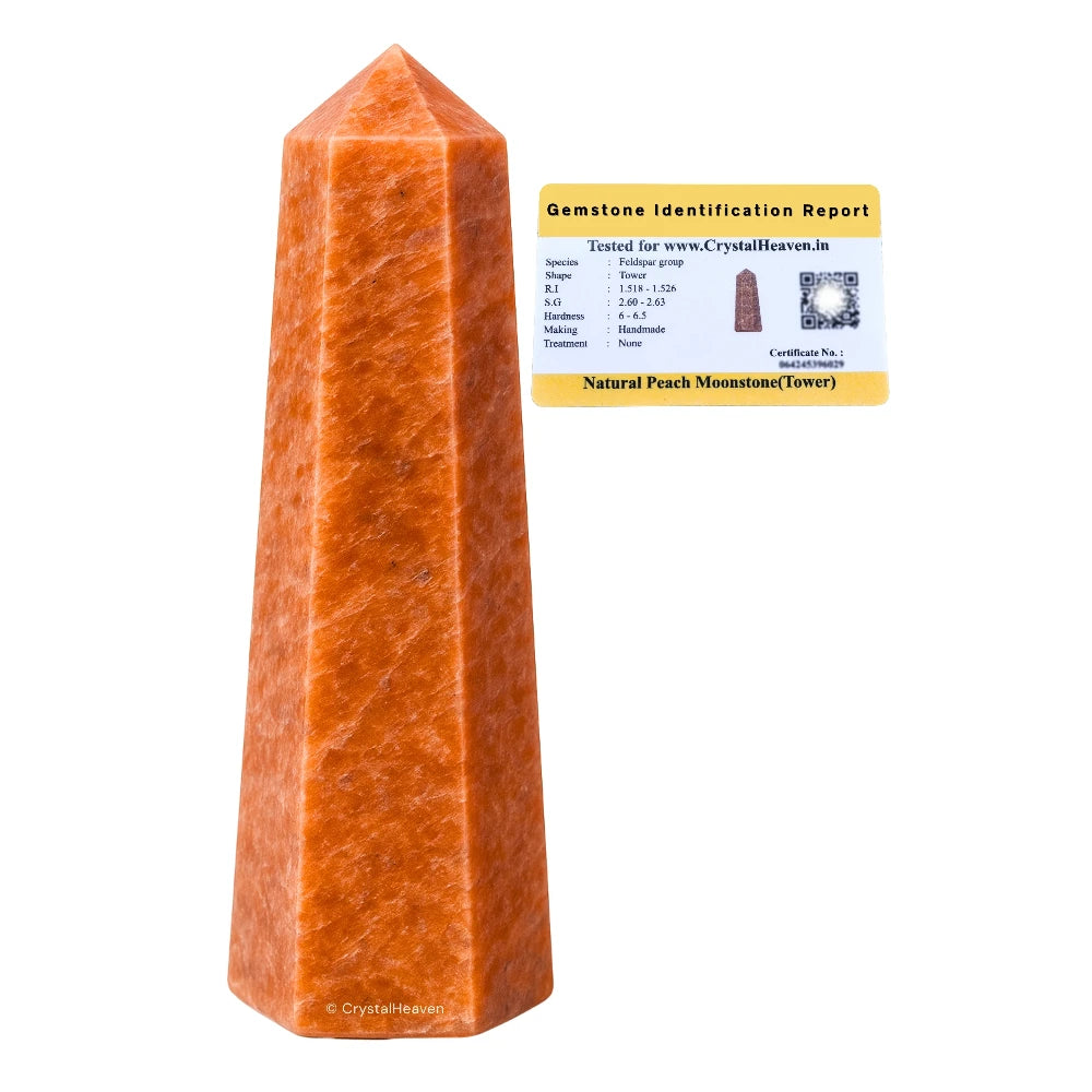 Peach Moonstone Tower (3" to 4" inch)
