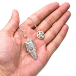 Metal Brass Pendulum - Silver Cone Chamber (MP46)