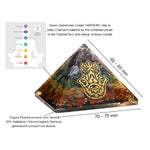 7 Chakra Orgone Pyramid (Hamsa)