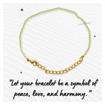 Prehnite Bracelets - 2mm Faceted Beads (Gold)