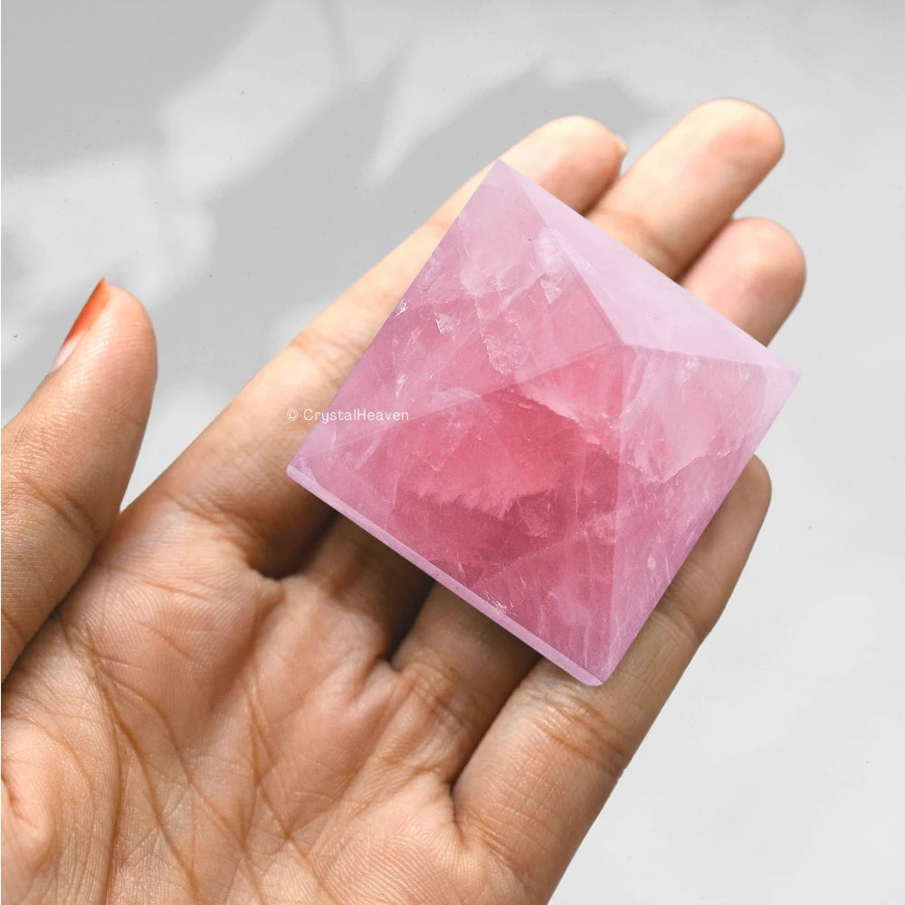Star Rose Quartz Pyramid (1.5 Inch)