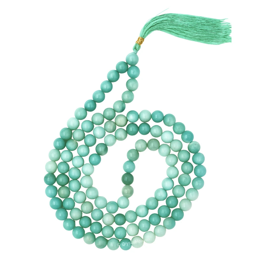 Amazonite Japa Mala (Without Knot) 