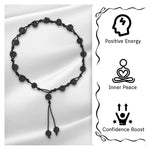 Lava Stone Anklet (Hand Knotted)