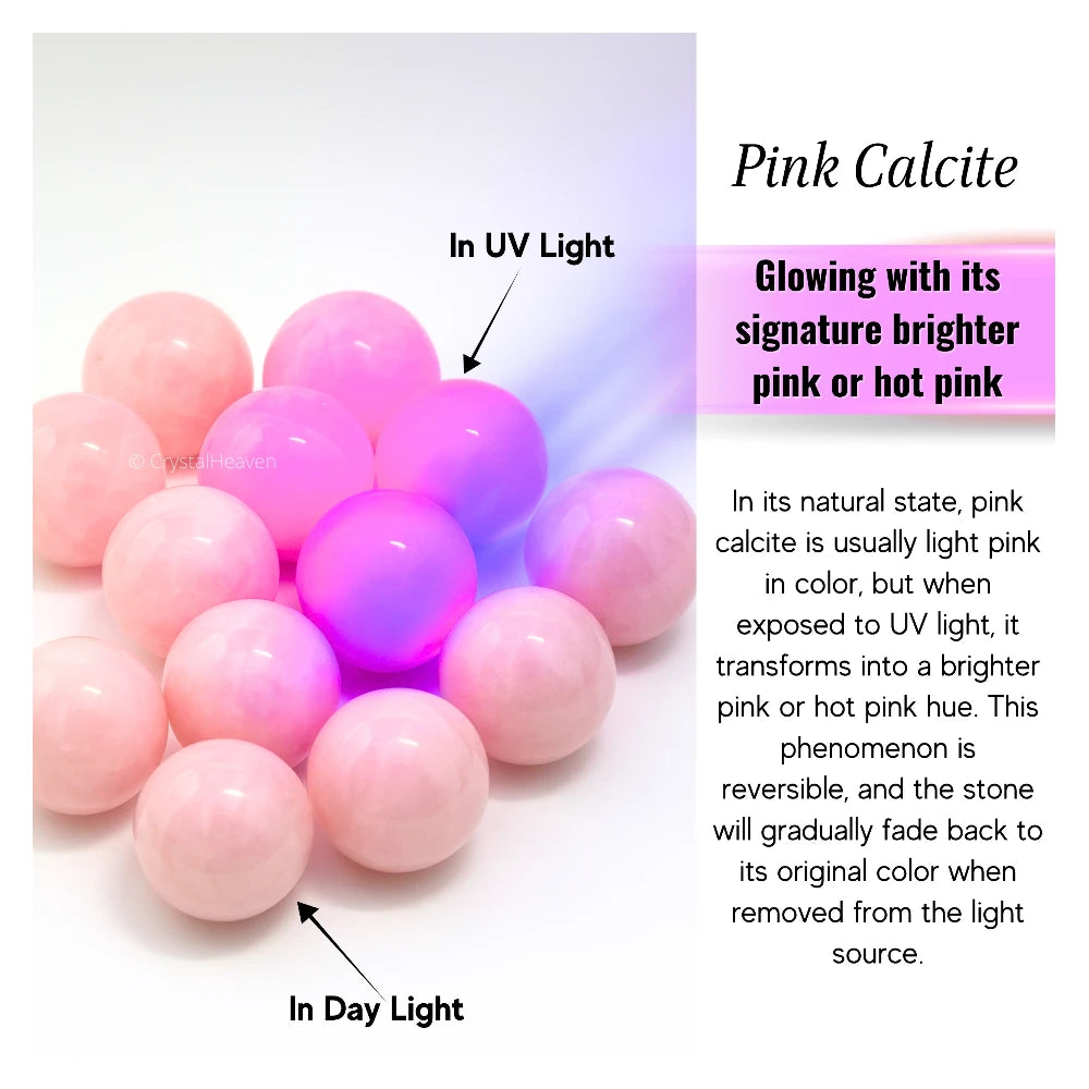 Pink Calcite Sphere (1.5 Inch)