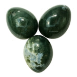Moss Agate Crystal Egg Stone