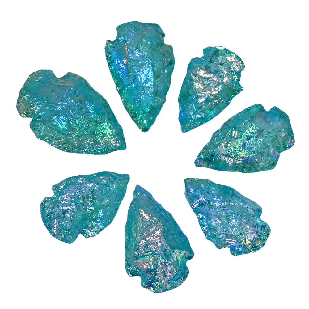 Aqua Aura Quartz Arrowhead - 1" to 1.5"