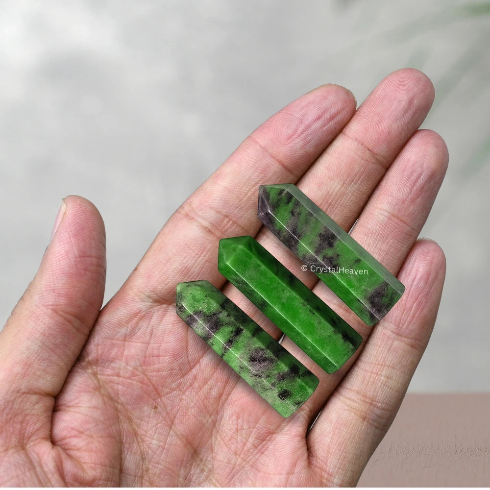 Ruby Zoisite Pencil Points (Set of 3)