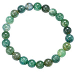 Moss Agate Bracelet (Elastic)