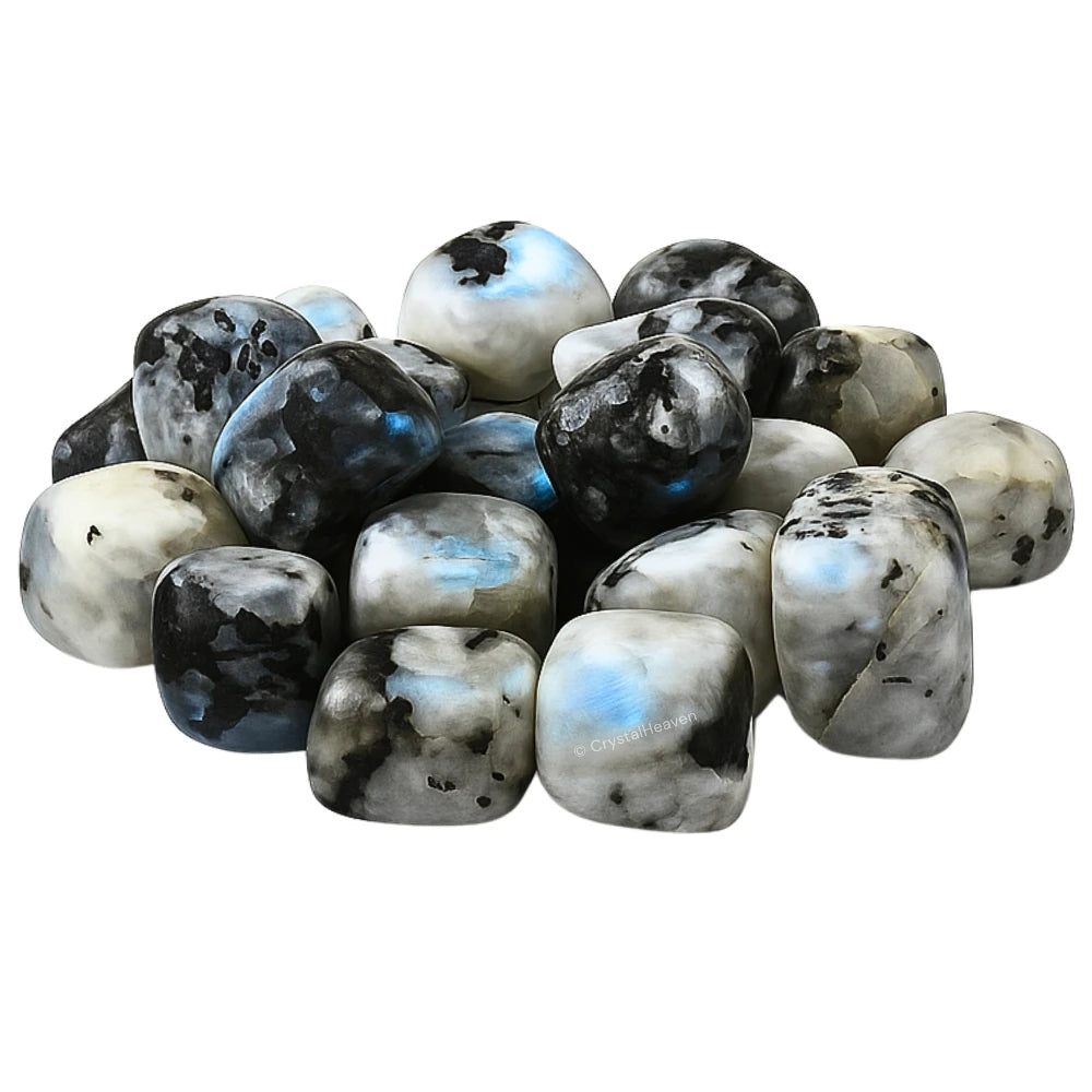 Tumbled Rainbow Moonstone Stones (30 Gram)