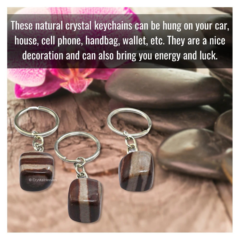 Narmada Stone Keychain (Tumbled)