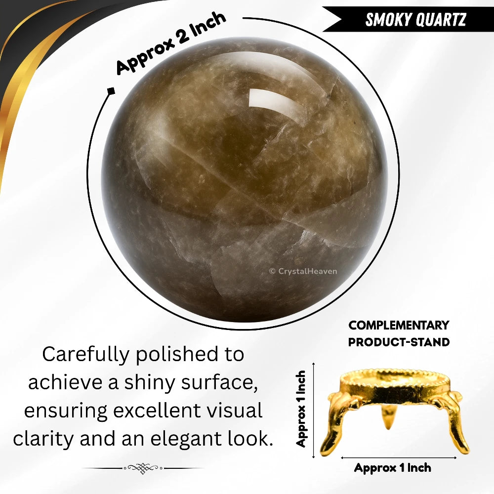 Smoky Quartz Sphere (2 Inch)