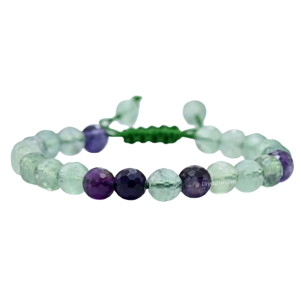 Multi Fluorite Bracelet (Faceted-Adjustable)