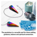 Titanium Aura Quartz Pendulum