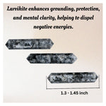 Larvikite Pencil Points (Double Terminated)