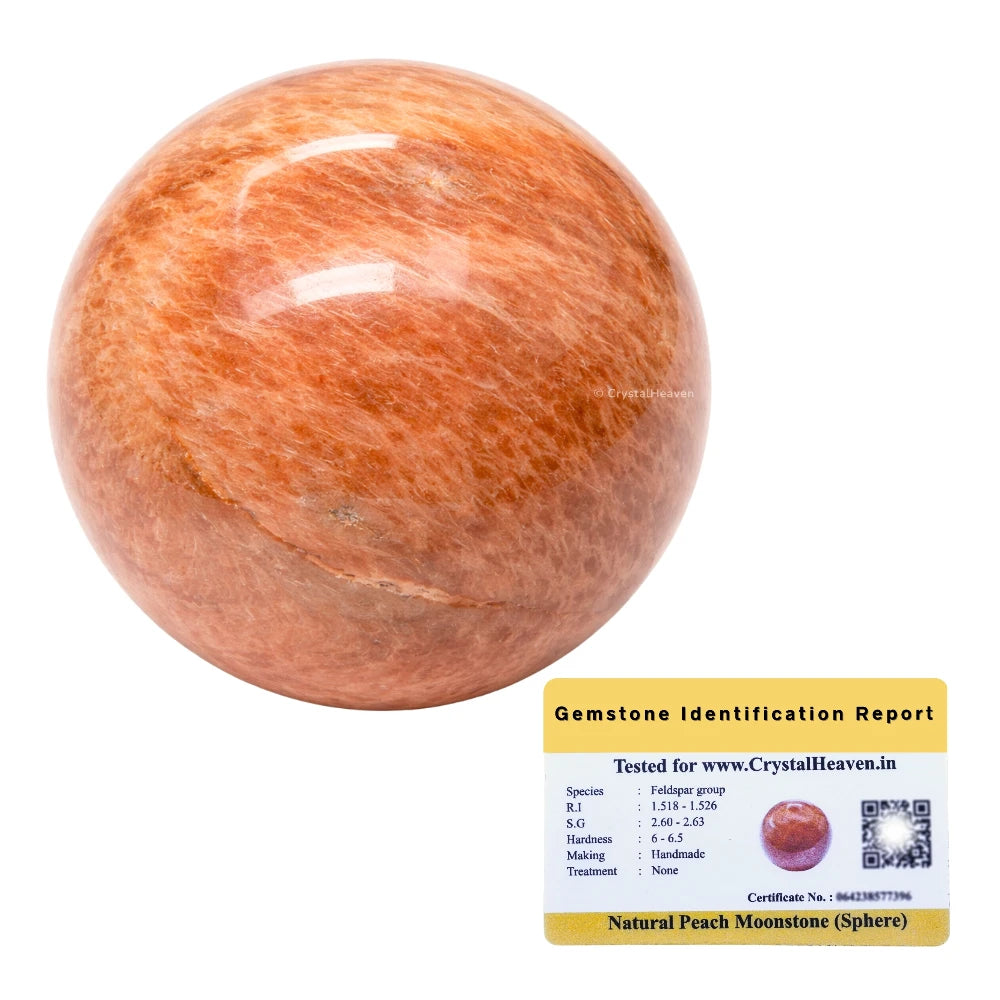 Peach moonstone Sphere (2 Inch)