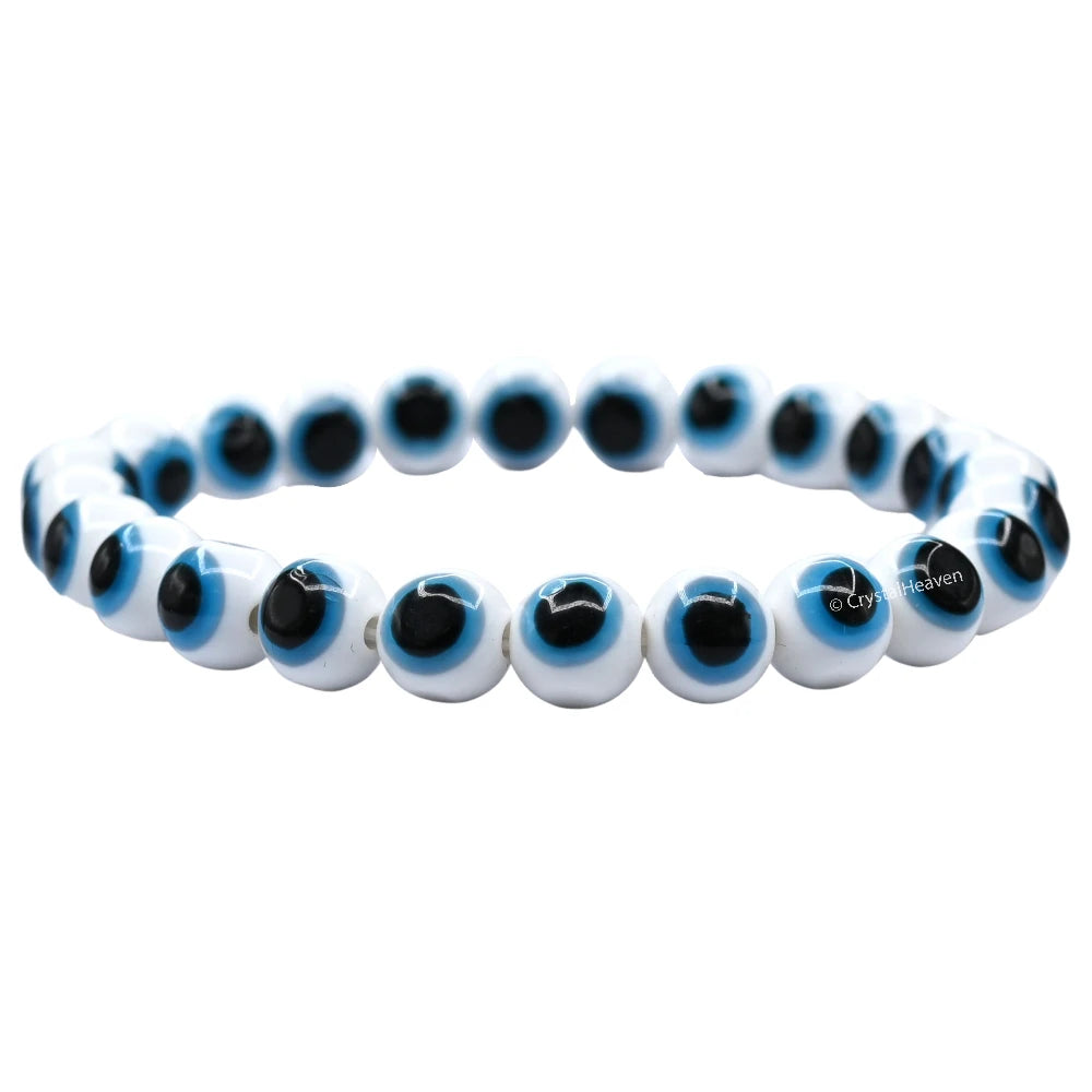 White Evil Eye Bracelet