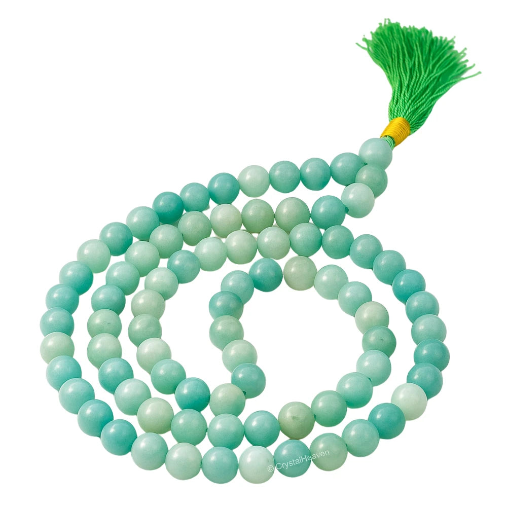 Amazonite Japa Mala (Without Knot) 