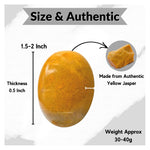 Yellow Jasper Palm Stone