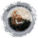 Black Tourmaline Selenite Crystal Orgonite Ball (Layer)(2 Inch)
