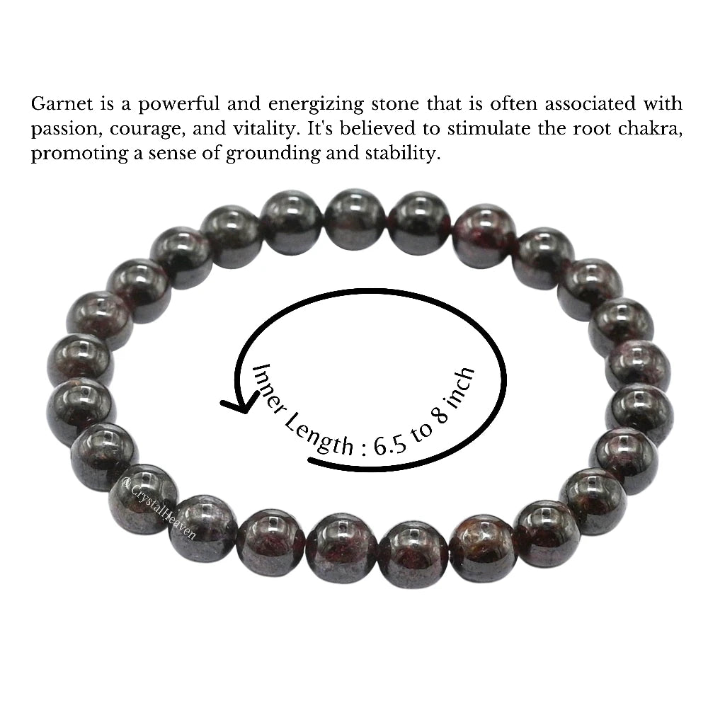 Garnet Bracelet (Elastic)